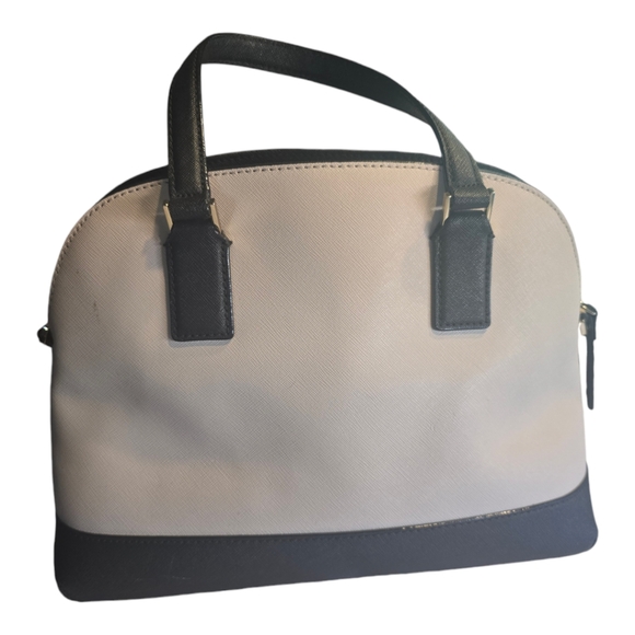 KATE SPADE LEATHER, BEIGE AND BLACK, CROSSBODY SATCHEL PURSE.NWOT,with wallet - Picture 4 of 15